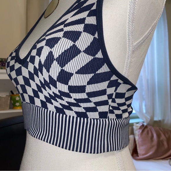 🏁Garage Trippy Checkered Bralette🏁 - Picture 3 of 5